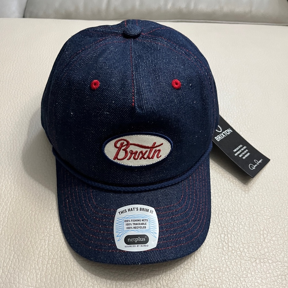 NWT - Brixton Adult Snapback Denim Cap